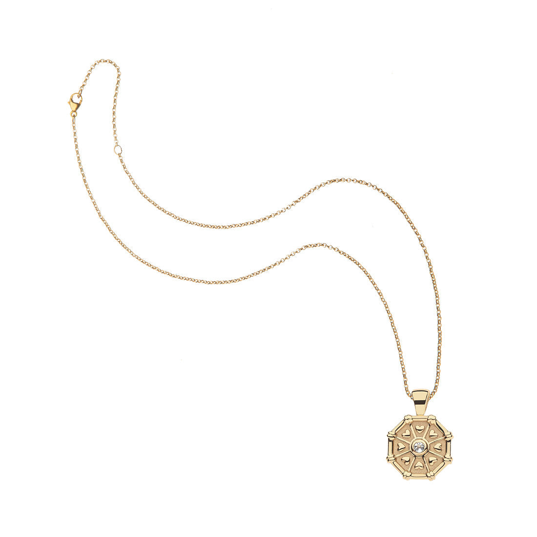 LUCKY Octagon Birthstone Pendant